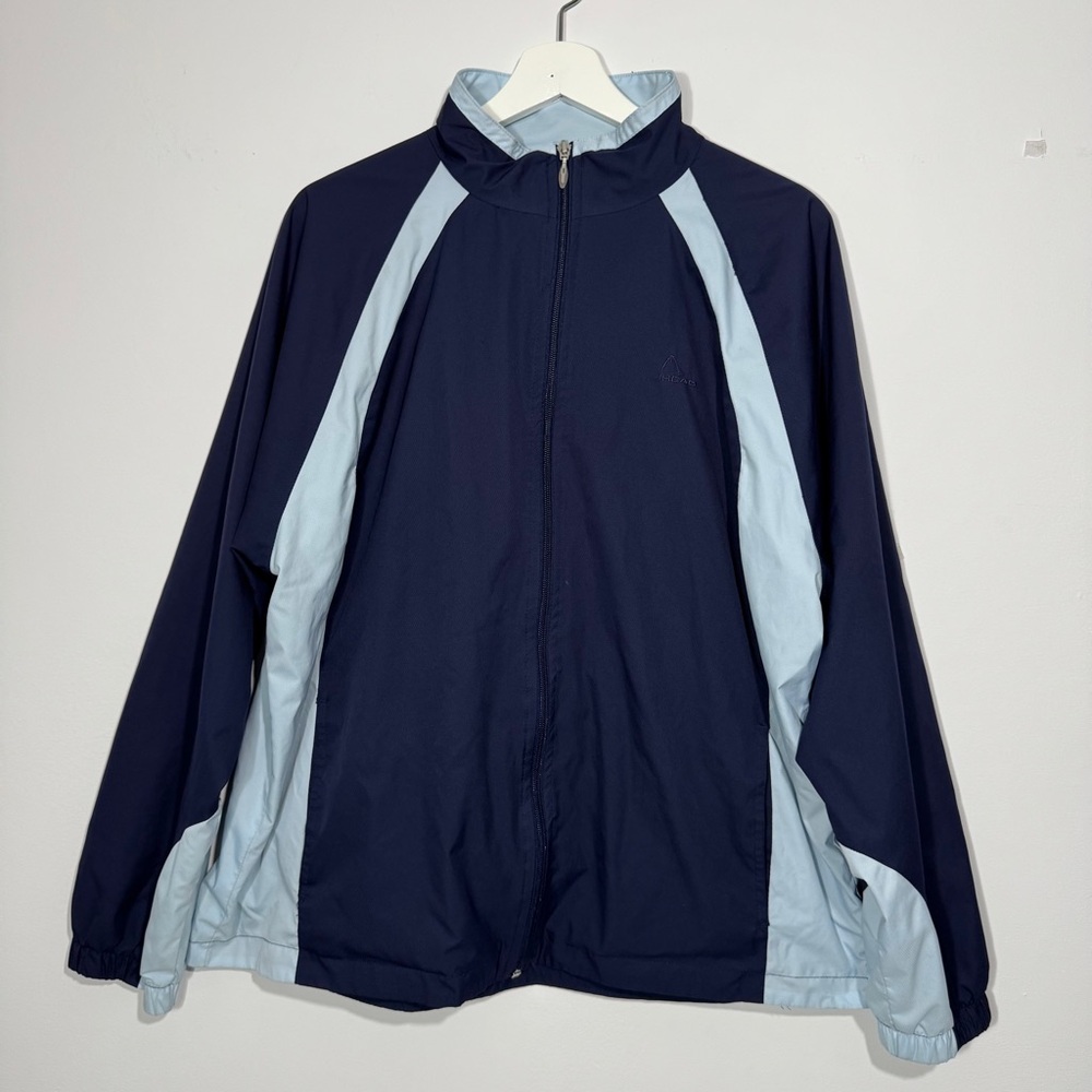 Head Mens‎ Navy Blue Light Blue Full Zip Track Jacket Size XL
